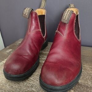 Blundstone Red Ankle Boots
